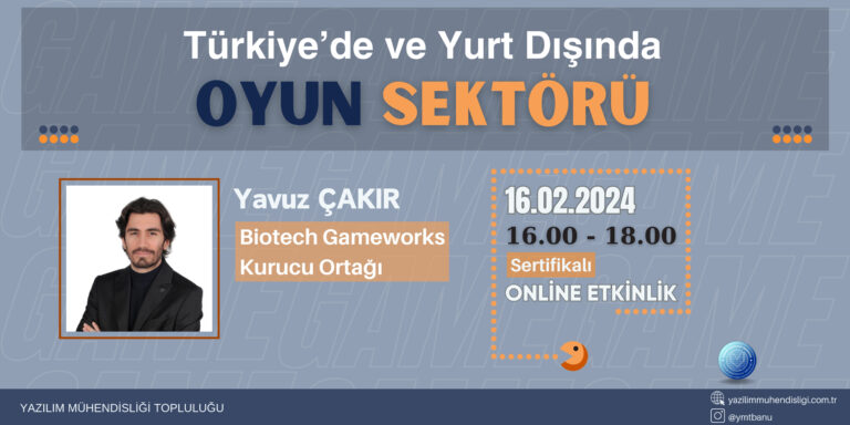 Türkiye’de ve Yurt Dışında Oyun Sektörü Kayıt Sayfası