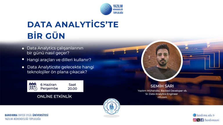 Data Analytics’te 1 Gün – Ahmet Semih Sarı Kayıt Sayfası