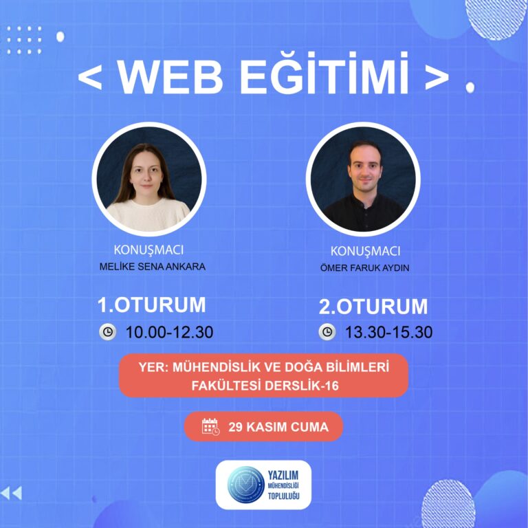 WEB EĞİTİMİ YÜZYÜZE – MELİKE SENA ANKARA & ÖMER FARUK AYDIN